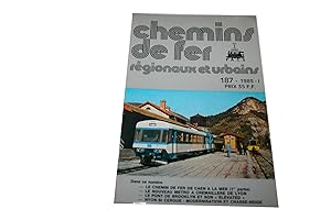 Chemins De Fer Regionaux Et Urbains N° 187 Du 01/01/1985