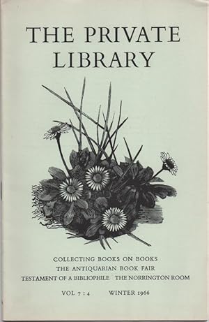 Seller image for The Private Library Vol 7 : 4 Winter 1966 for sale by Frances Wetherell