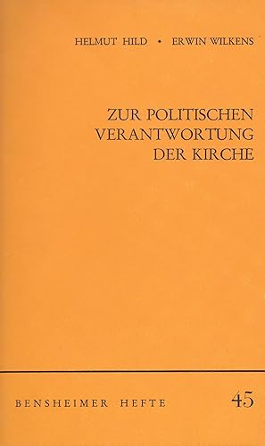 Seller image for Zur politischen Verantwortung der Kirche for sale by Antiquariat Immanuel, Einzelhandel