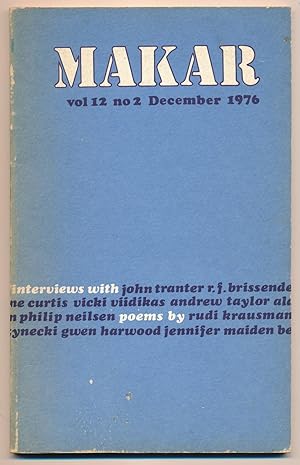 Makar : A Magazine of New Writing, Vol. 12, no. 2, December 1976