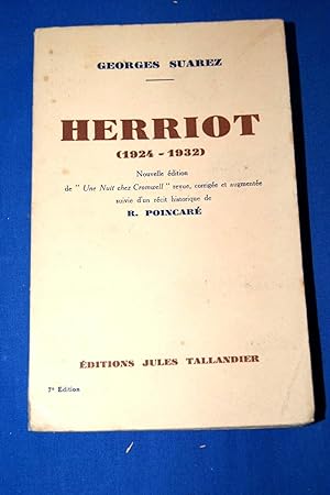 Bild des Verkufers fr HERRIOT (1924-1932) zum Verkauf von Librairie RAIMOND