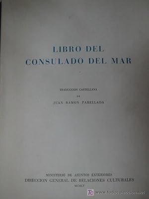 LIBRO DEL CONSULADO DEL MAR