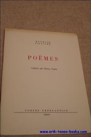 Image du vendeur pour Poemes. mis en vente par BOOKSELLER  -  ERIK TONEN  BOOKS