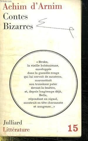 Seller image for CONTES BIZARRES. for sale by Le-Livre