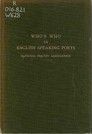 Seller image for Who's Who In English Speaking Poets for sale by Ye Old Bookworm