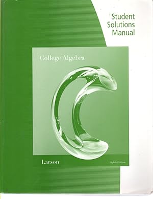 Seller image for College Algebra Student Solutions Manual for sale by Ye Old Bookworm