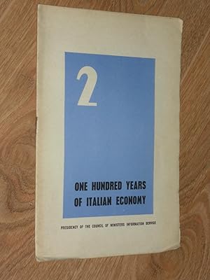 Immagine del venditore per One Hundred Years of Italian Economy venduto da Dublin Bookbrowsers