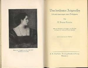 Seller image for Von berhmten Zeitgenossen. Lebenserinnerungen einer Siebzigerin; Mit zwei Bildern der Verfasserin nach den Originalen von Franz von Lenbach und Anselm Feuerbach. for sale by Joseph Valles - Books