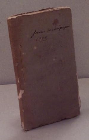 Règlement provisoire sur le service de l'infanterie en campagne. Du 12 Août 1788.