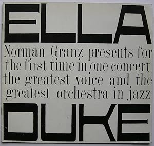 Ella & Duke Norman Ganz presents for the first time in one concert the greatest voice and the gre...