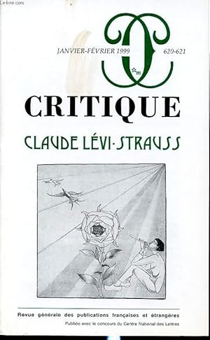 Imagen del vendedor de CRITIQUE N620-621 : CLAUDE LEVI-STRAUSS a la venta por Le-Livre