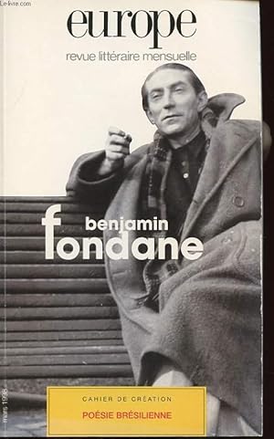 Seller image for EUROPE N 827 : BENJAMIN FONDANE for sale by Le-Livre