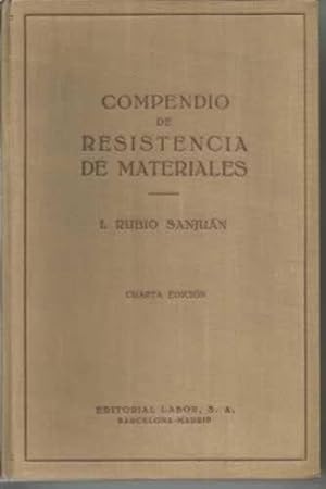 Imagen del vendedor de COMPENDIO DE RESISTENCIA DE MATERIALES. TOMO II. Flexin simple en el hormign a la venta por Librera Cajn Desastre