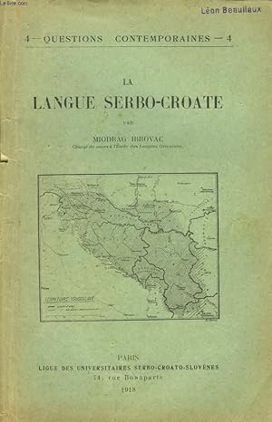 Seller image for LA LANGUE SERBO-CROATE. for sale by Le-Livre