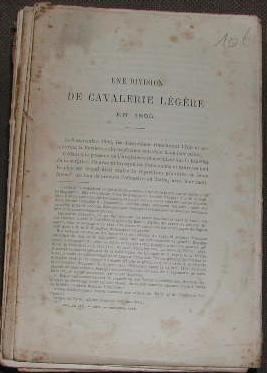 Image du vendeur pour Revue de cavalerie-128me livraison-novembre 1895-11me anne. mis en vente par alphabets