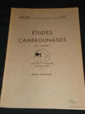 ETUDES CAMEROUNAISES MARS N° 51