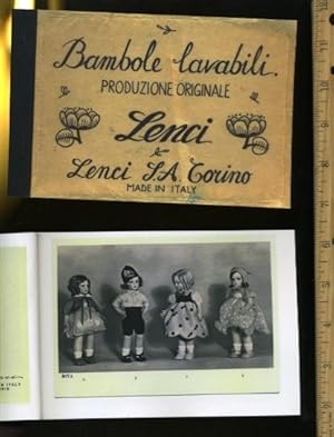 Seller image for Bambole Lavabili Produzione Originale : Lenci : Made in Italy Photo Card Catalog [sales Samples, Pictorial Catalog of Dolls, Model Numbers of Washable 1930s Lenci Doll Models, Replica of Original Edition, Catalogue of Italian Antique Doll Series] for sale by GREAT PACIFIC BOOKS