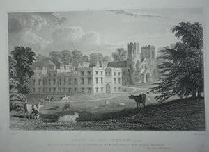 Original Antique Engraved Print Illustrating Port Eliot in Cornwall.