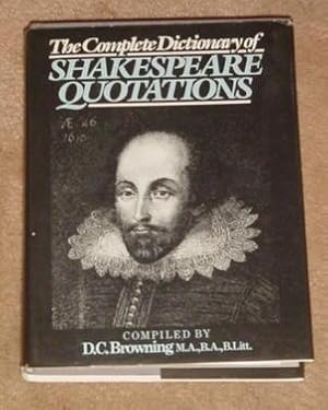Imagen del vendedor de The Complete Dictionary of Shakespeare Quotations a la venta por Makovski Books