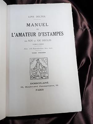 MANUEL DE L'AMATEUR D'ESTAMPES DES XVIII ET XIX et XX SIECLES