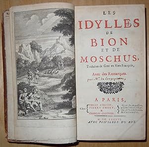 Image du vendeur pour Les Idylles De Bion et De Moschus & Idylles (2 Vols. Bound in 1) mis en vente par Interquarian