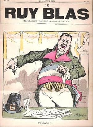 Le Ruy Blas : Hebdomadaire illustré n° 485 - 23 Janvier 1916 : J'accuse !