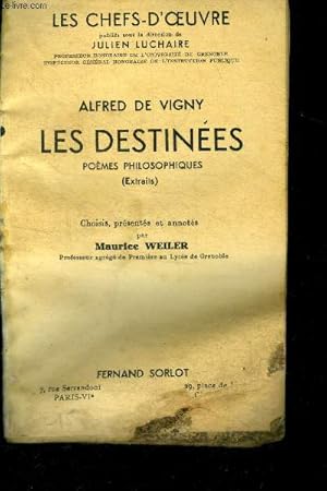 Image du vendeur pour Les Destines - poemes philosophiques (extraits) - collection les chefs d'oeuvre mis en vente par Le-Livre