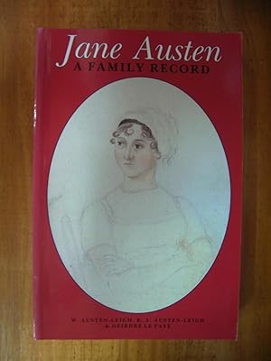 Imagen del vendedor de JANE AUSTEN: A FAMILY RECORD a la venta por Uncle Peter's Books