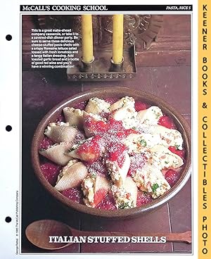 McCall's Cooking School Recipe Card: Pasta, Rice 5 - Baked Pasta Shells Marinara : Replacement Mc...