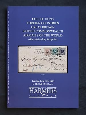 Catalogue of Collections: Foreign Countries, Great Britain, British Commonwealth, Airmails of the...