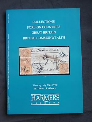 Catalogue of Collections: Foreign Countries, Great Britain, British Commonwealth: Auction No. 466...