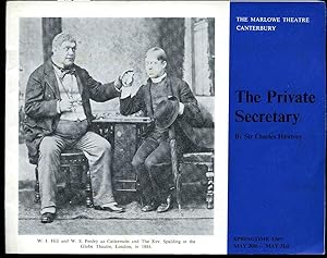 Seller image for The Private Secretary: Souvenir Theatre Programme Performed at Marlowe Theatre, Canterbury for sale by Little Stour Books PBFA Member
