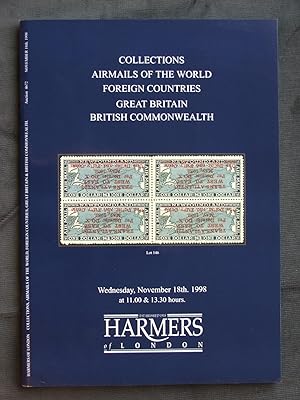 Catalogue of Collections; Airmails of the World; Foreign Countries; Great Britain; British Common...