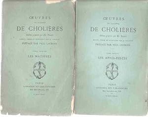 Oeuvres du seigneur de cholières . édition préparée par ed. tricotel . notes index et glossaire p...