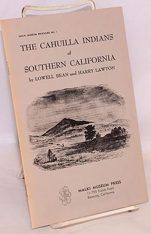 Image du vendeur pour The Cahuilla Indians of Southern California mis en vente par Bolerium Books Inc.