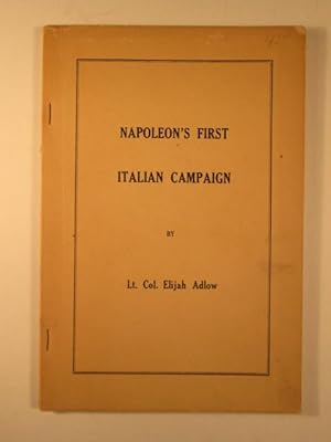 Napoleon's First Italian Campaign