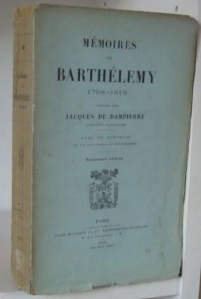 Memoires de Barthelemy 1768-1819