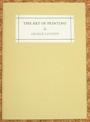The Art of Printing: [a poem]