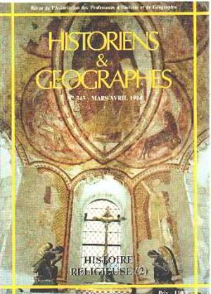 Historiens & géographes n° 343/ histoire religieuse 2