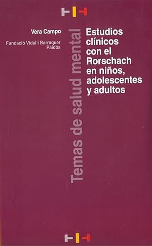 Imagen del vendedor de Estudios clnicos con el Rorschach en nios, adolescentes y adultos a la venta por Fundaci Cardenal Vidal i Barraquer