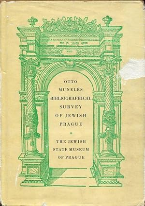 Bild des Verkufers fr Bibliographical survey of jewish prague. zum Verkauf von Antiquariat am Flughafen