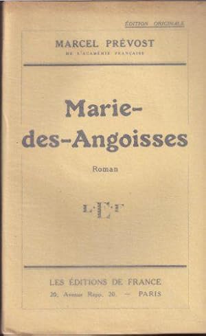 Bild des Verkufers fr Marie des Angoisses zum Verkauf von JLG_livres anciens et modernes