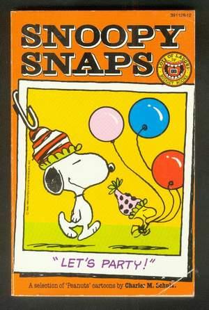 LET'S PARTY! (#12 of Snoopy Snaps Series; Australia Budget Books); Snoopy & Woodstock on Cover.