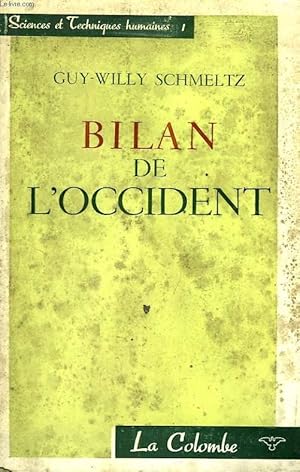 Bild des Verkufers fr BILAN DE L'OCCIDENT zum Verkauf von Le-Livre