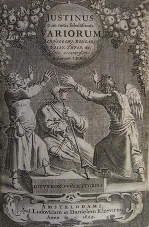 Image du vendeur pour Justinus cum notis selectissimis variorum : Berneggeri, Bongarsy, Vossy, Thysy, etc. Editio accuratissima, accurante S. D. M. C. [Cornelio Schrevelio, doctore medico]. mis en vente par Librairie HATCHUEL