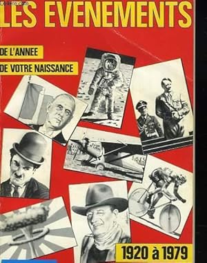 Image du vendeur pour LES EVENEMENTS DE L'ANNEE DE VOTRE NAISSANCE. 1920  1979. mis en vente par Le-Livre