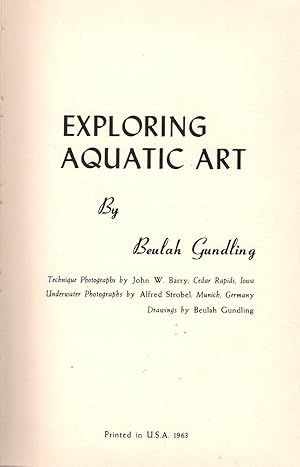Seller image for Exploring Aquatic Art for sale by Michael Moons Bookshop, PBFA