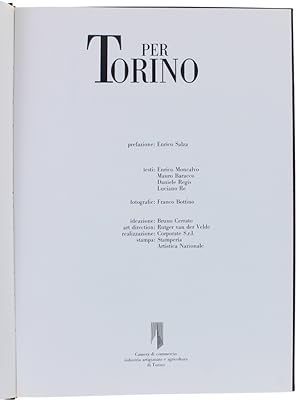 Immagine del venditore per PER TORINO.: venduto da Bergoglio Libri d'Epoca