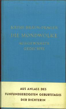 Seller image for Die Mondwolke. Ausgewhlte Gedichte. for sale by Antiquariat Weinek