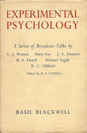 Imagen del vendedor de Experimental Psychology a la venta por Fireproof Books